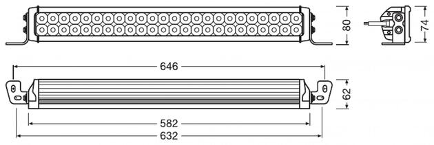 OSRAM LEDriving LIGHTBAR VX500-CB světelná lišta 1ks LEDDL118-CB