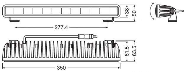 OSRAM LEDriving LIGHTBAR SX300-CB světelná lišta 1ks LEDDL106-CB