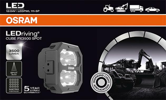 OSRAM LEDriving Cube PX3500 Spot - profesionální světlo 1ks OS LEDPWL 111-SP