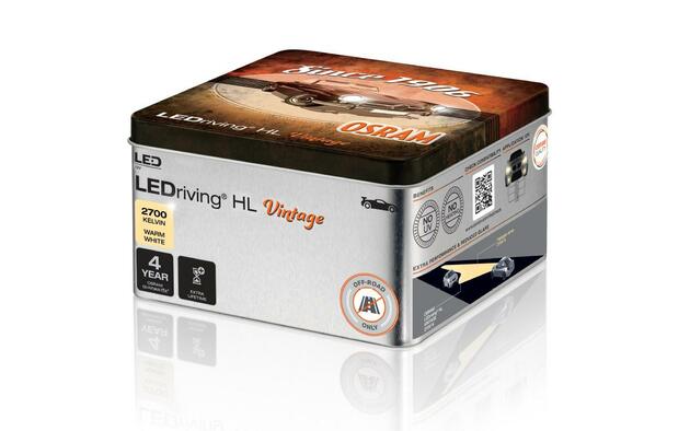 OSRAM LEDriving HL VINTAGE H4/H19/R2 2700K teplá bílá NO ECE 2ks 64193DWVNT-2MB