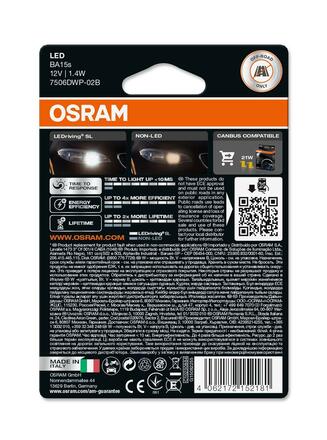 OSRAM P21W LEDriving SL White 6000K 12V blistr 2ks 7506DWP-2BL