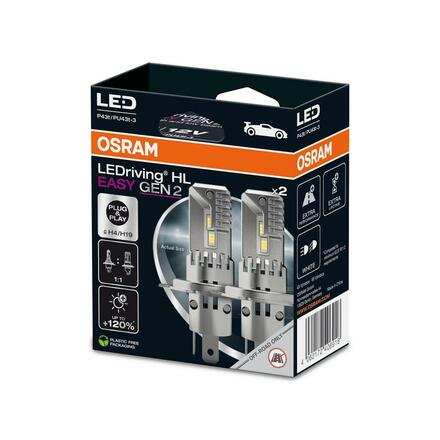 OSRAM LEDriving HL EASY H4/H19 12V 22W/24W P43t/PU43t-3 6500K White Gen2 2ks 64193DWESY2-2HB
