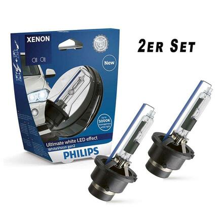 Philips D2R 85V 35W P32d-3 WhiteVision Gen2  5000K Xenon 1ks 85126WHV2S1