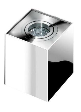 Stropní bodové přisazené svítidlo AZzardo Eloy 1 chrome AZ0873 GU10 1x50W IP20 9,5cm hranaté chromové