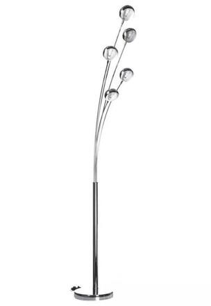 AZzardo Palp stojací lampa 5x E14 40W 210cm IP20, chromové AZ1122
