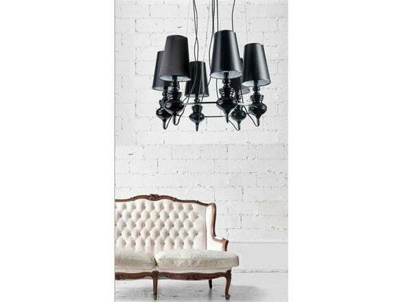 Závěsné svítidlo AZzardo Baroco 6 pendant black AZ1379 E27 6x50W IP20 80cm černé
