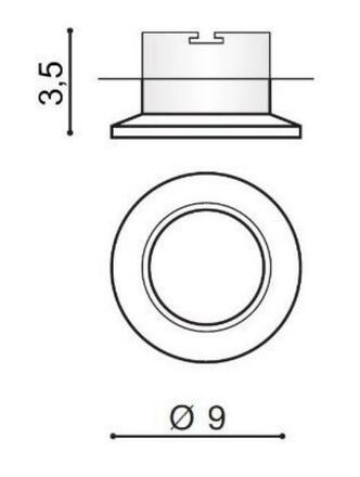 Stropní zápustné bodové svítidlo AZzardo Adamo Midst white AZ1483 GU10 1x50W IP20 9cm bílé