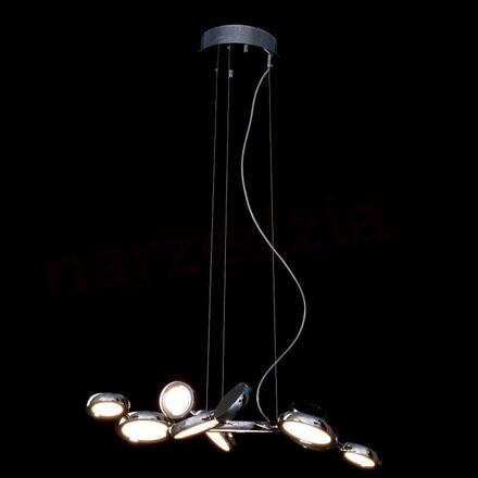 LED Závěsné svítidlo AZzardo Satellite AZ1786 111W 6600lm 3000K 80cm chromové