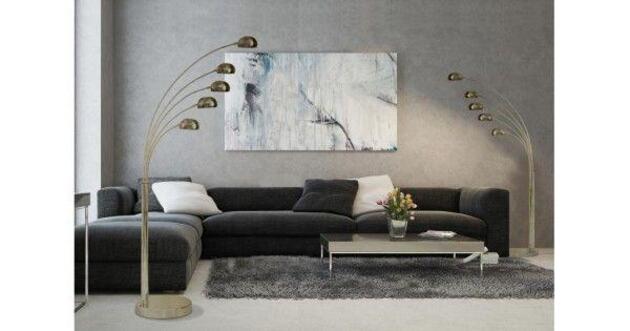 AZzardo Palp stojací lampa 5x E14 40W 210cm IP20, bronzová patina AZ2623