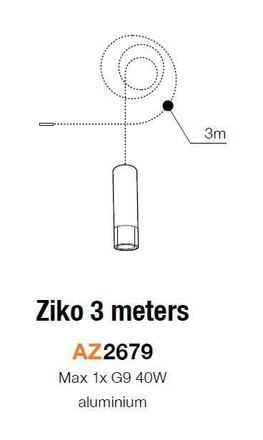 AZzardo AZ2679 závěsné svítidlo Ziko 3 meters