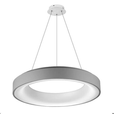 LED Závěsné svítidlo AZzardo Sovana Pendant 55 CCT grey dimm AZ2729 50W 2750lm 3000-6500K IP20 55cm stmívatelné šedé