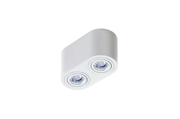 Stropní bodové přisazené svítidlo AZzardo Brant 2 IP44 white AZ2816 GU10 2x50W IP44 18cm bílé