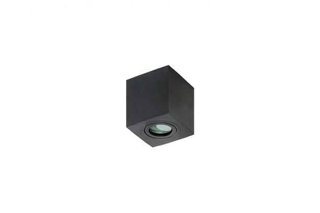 Stropní bodové přisazené svítidlo AZzardo Brant Square black AZ2825 GU10 1x50W IP20 9cm černé