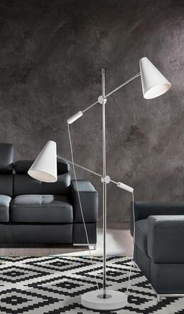 AZzardo stojací lampa Kaja bílá 2x E14 AZ2863