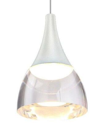 LED Závěsné svítidlo AZzardo Dalmatia 1 white AZ2909 5W 300lm 3000K IP20 12cm bílé
