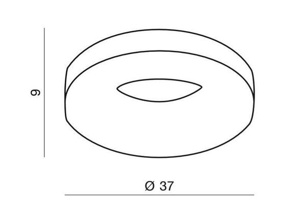 Azzardo AZ2946 stropní svítidlo Ring LED 3000K nikl satén