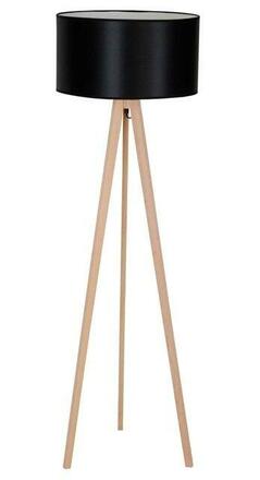 Stínidlo pro stojací lampy AZzardo Tripod Wood a Tristan Shade TF floor 45 black AZ2968 45cm černé