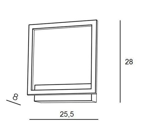 LED Nástěnné svítidlo AZzardo Opera wall white AZ3142 18W 1020lm 3000K IP20 25,5cm bílé