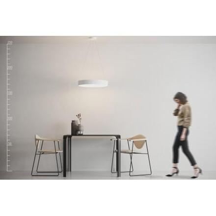 AZzardo Sovana SMART závěsné svítidlo LED 40W 2200lm 3000-6500K 45cm kulaté IP20, bílé AZ3442