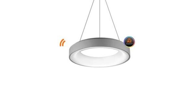 AZzardo Sovana SMART závěsné svítidlo LED 40W 2200lm 3000-6500K 45cm kulaté IP20, šedé AZ3444