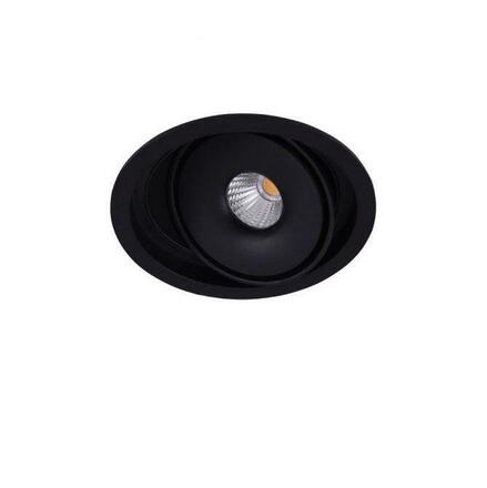 LED Zápustné bodové svítidlo AZzardo Boston 1 Round black AZ3470 10W 810lm 3000K IP20 12cm kulaté černé stmívatelné