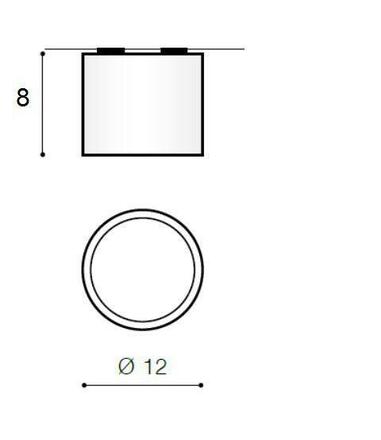 Stropní přisazené bodové svítidlo AZzardo Eco Alix New white AZ3492 ES111 1x35W IP20 12cm 230V bílé