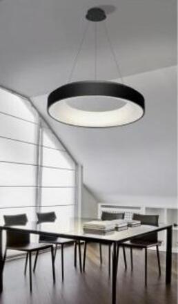 AZzardo Sovana SMART závěsné svítidlo LED 50W 4000lm 3000-6500K 55cm kulaté IP20, černé
