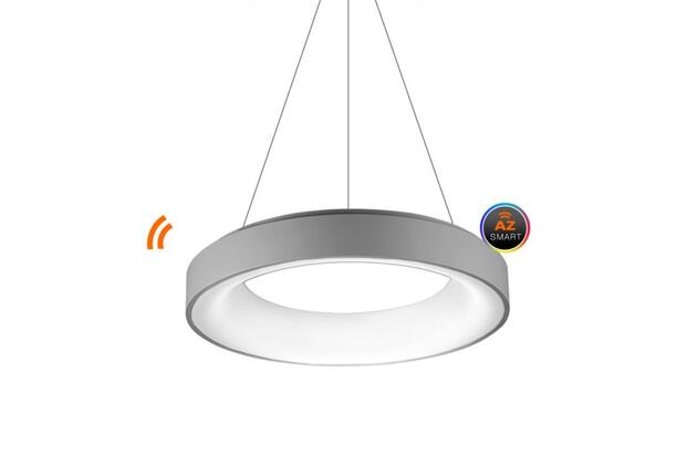 AZzardo Sovana SMART závěsné svítidlo LED 50W 4000lm 3000-6500K 55cm kulaté IP20, šedé