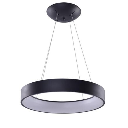 AZzardo Solvent R SMART závěsné svítidlo LED 64W 3017lm 3000-6000K 80cm kulaté IP20, černé + ovladač