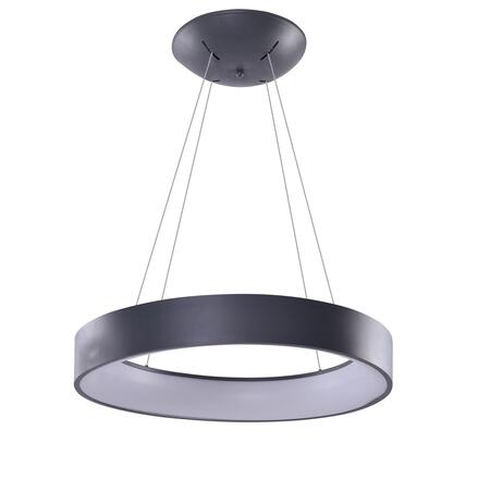 AZzardo Solvent R SMART závěsné svítidlo LED 64W 3017lm 3000-6000K 80cm kulaté IP20, šedé + ovladač