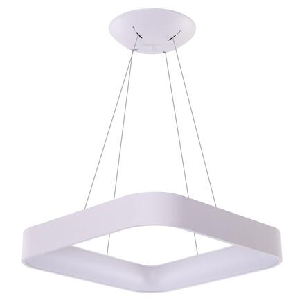 AZzardo Solvent S SMART závěsné svítidlo LED 97W 4885lm 3000-6000K 110cm hranaté IP20, bílé + ovladač