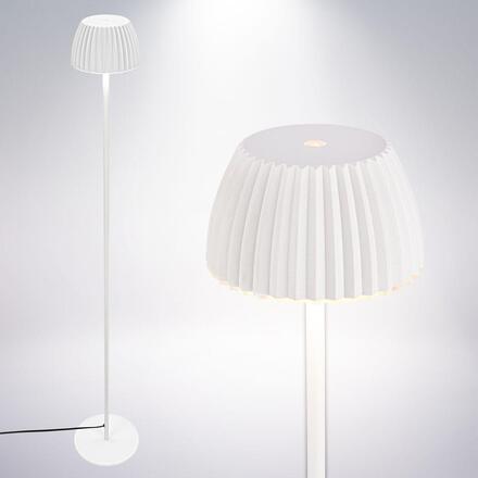 BRILONER Loca stojanová lampa - 8W, 800lm, LED, dotykový vypínač, stmívatelná, teplá bílá, starobílá 1625016