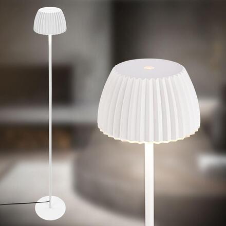 BRILONER Loca stojanová lampa - 8W, 800lm, LED, dotykový vypínač, stmívatelná, teplá bílá, starobílá 1625016