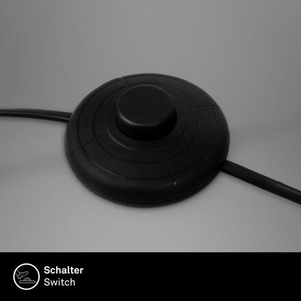 BRILONER Papper stojanová lampa, stínidlo z přírodních vláken, nožní vypínač, přírodní 1851014