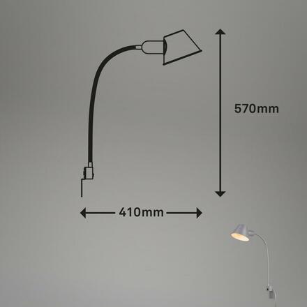 BRILONER Noční lampička pr. 14 cm 1x E27 10W chrom BRI 2079-014