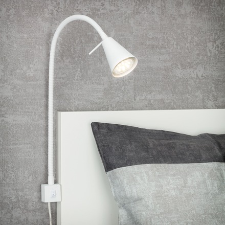 BRILONER Flexibilní nástěnné svítidlo 40,3 cm 1xGU10 5W 400lm bílé BRI 2080-016