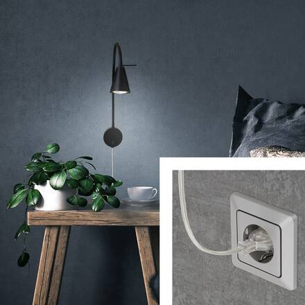BRILONER Flexibilní nástěnné svítidlo 45 cm 1xGU10 5W 400lm černá BRI 2082-015