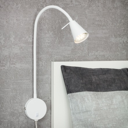 BRILONER Flexibilní nástěnné svítidlo 45 cm 1xGU10 5W 400lm bílé BRI 2082-016