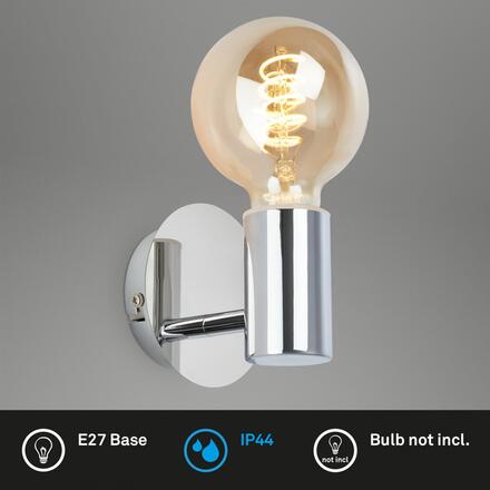 BRILONER Nástěnné svítidlo 10 cm 1x E27 max. 10 W chrom 2115018