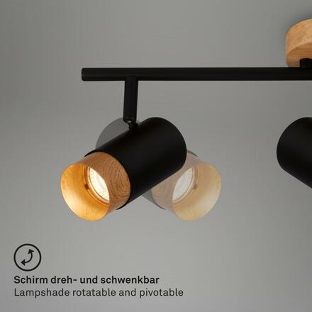 BRILONER Spot, 47 cm, 3x GU10, max. 9W, černá BRI 2144035