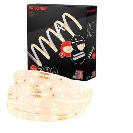 BRILONER Pimp Your Stripe základní sada LED Strip 2m, teplá bílá, On/Off 2150112