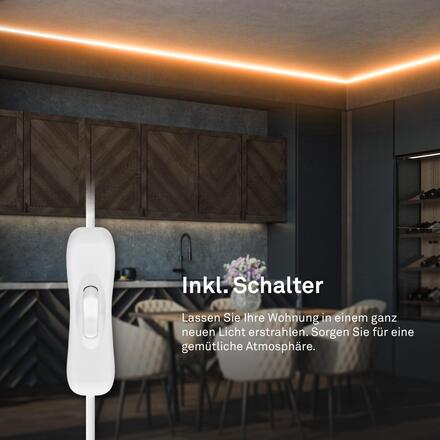 BRILONER Pimp Your Stripe základní sada LED Strip 2m, teplá bílá, On/Off 2150112