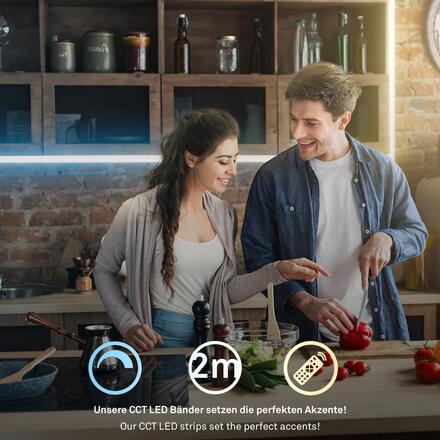 BRILONER Pimp Your Stripe základní sada LED Strip 2m, CCT, dálkový ovladač 2151224