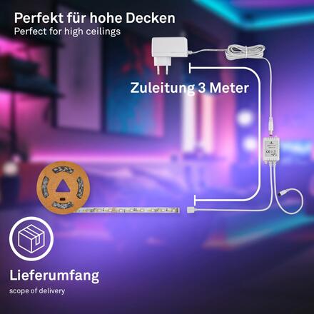 BRILONER Pimp Your Stripe startovací sada LED pásek 2m, RGB+W, dálkový ovladač 2153192