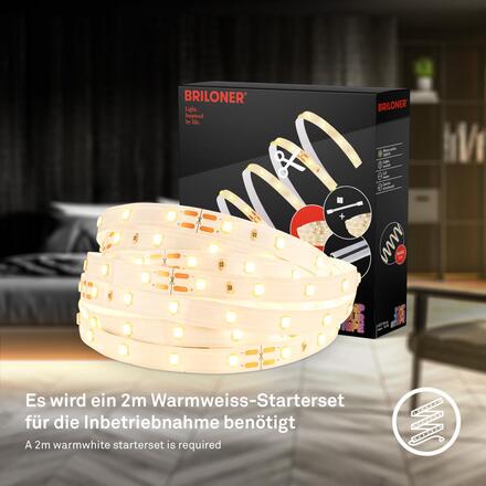 BRILONER Pimp Your Stripe prodlužovací sada LED Strip 4m, teplá bílá, zkratitelná, On/Off 2156224