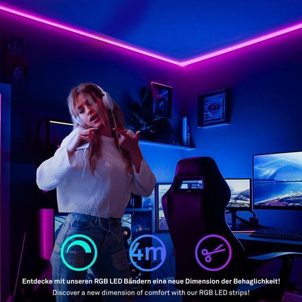 BRILONER Pimp Your Stripe prodlužovací sada LED Strip 4m, RGB+W, barevné programy 2158384