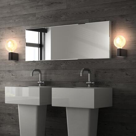 BRILONER Donga svítidlo k zrcadlu koupelna, ochrana proti vodě, montáž na stěnu, černá 2182015