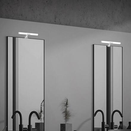 BRILONER Sala LED svítidlo k zrcadlu koupelna, 30cm, 2 způsoby montáže, se svorkou, chrom 2189018