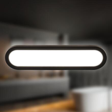 BRILONER Pil svítidlo k zrcadlu - 10W, 1200lm, LED, přímé a nepřímé osvětlení, 35cm, neutrální bílá, černá 2193015