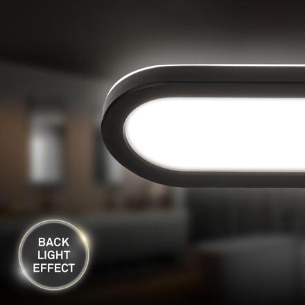 BRILONER Pil svítidlo k zrcadlu - 10W, 1200lm, LED, přímé a nepřímé osvětlení, 35cm, neutrální bílá, černá 2193015